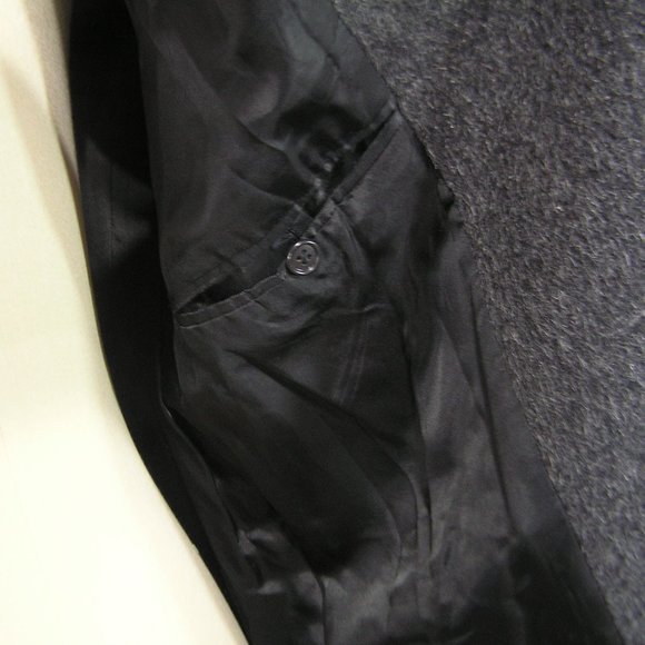 SISLEY ITALIAN WOOL TOP COAT OVER COAT EU 50 US 42 - Picture 7 of 12